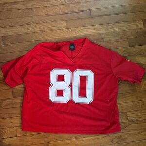 PacSun Red Mesh Jersey-cropped